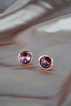 Chaleur Earrings in Rose Gold - Antique Pink