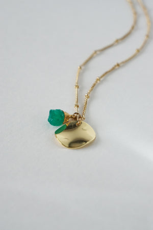 Reflection Necklace - Green Onyx