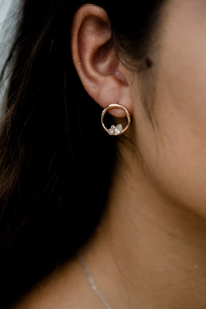 Lagune Earrings in Rose Gold