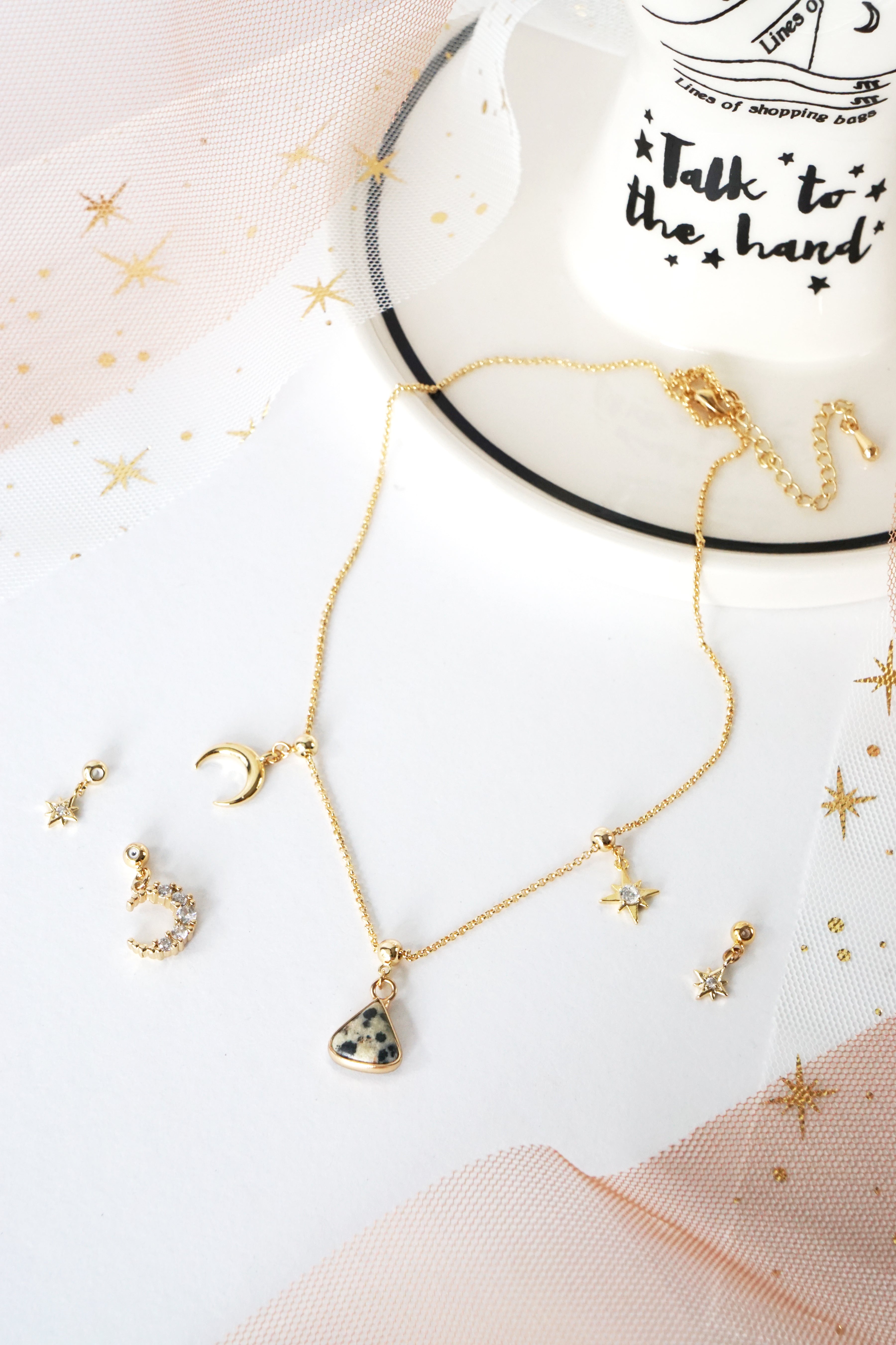 Starlight Multi-Way Necklace (Customisable) - Dalmatian Jasper
