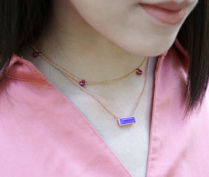 Prism Necklace - Lavender Jade
