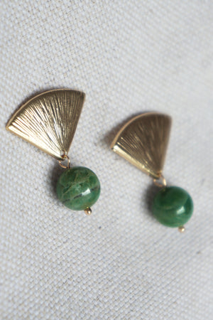 Kai Earrings - Burmese Jade