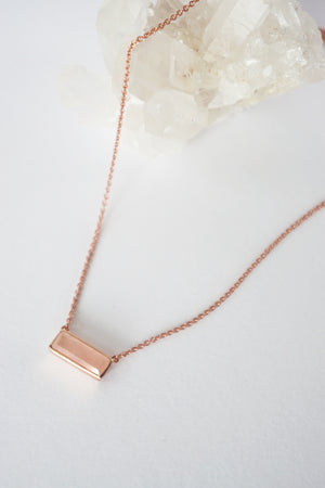 Prism Necklace - Rose Quartz
