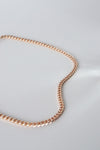 Rose Gold Curb Chain Necklace