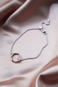 Lagune Bracelet in Silver/Rose Gold