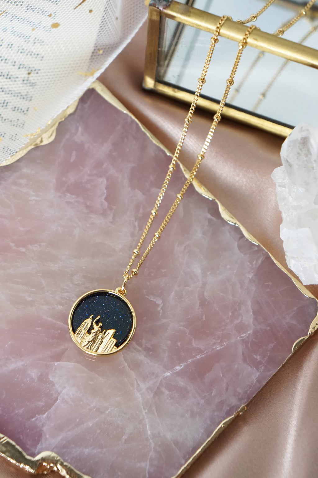 Starry Night Necklace in Gold - City Girl