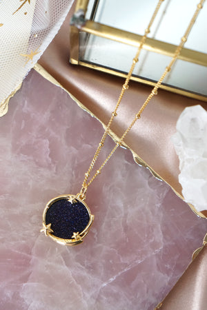 Starry Night Necklace in Gold - Milky Way