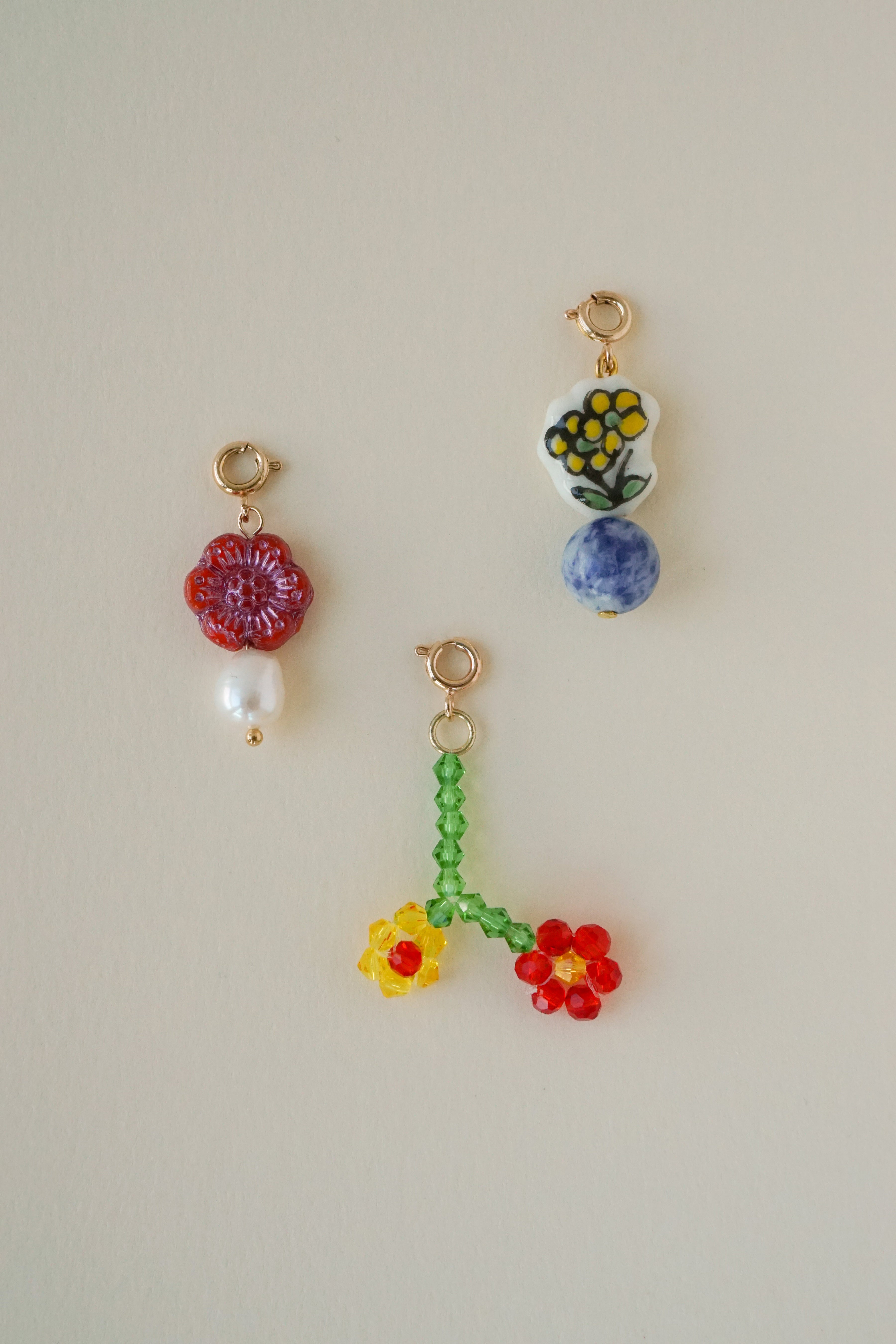 Flower Power Charms (Set of 3)