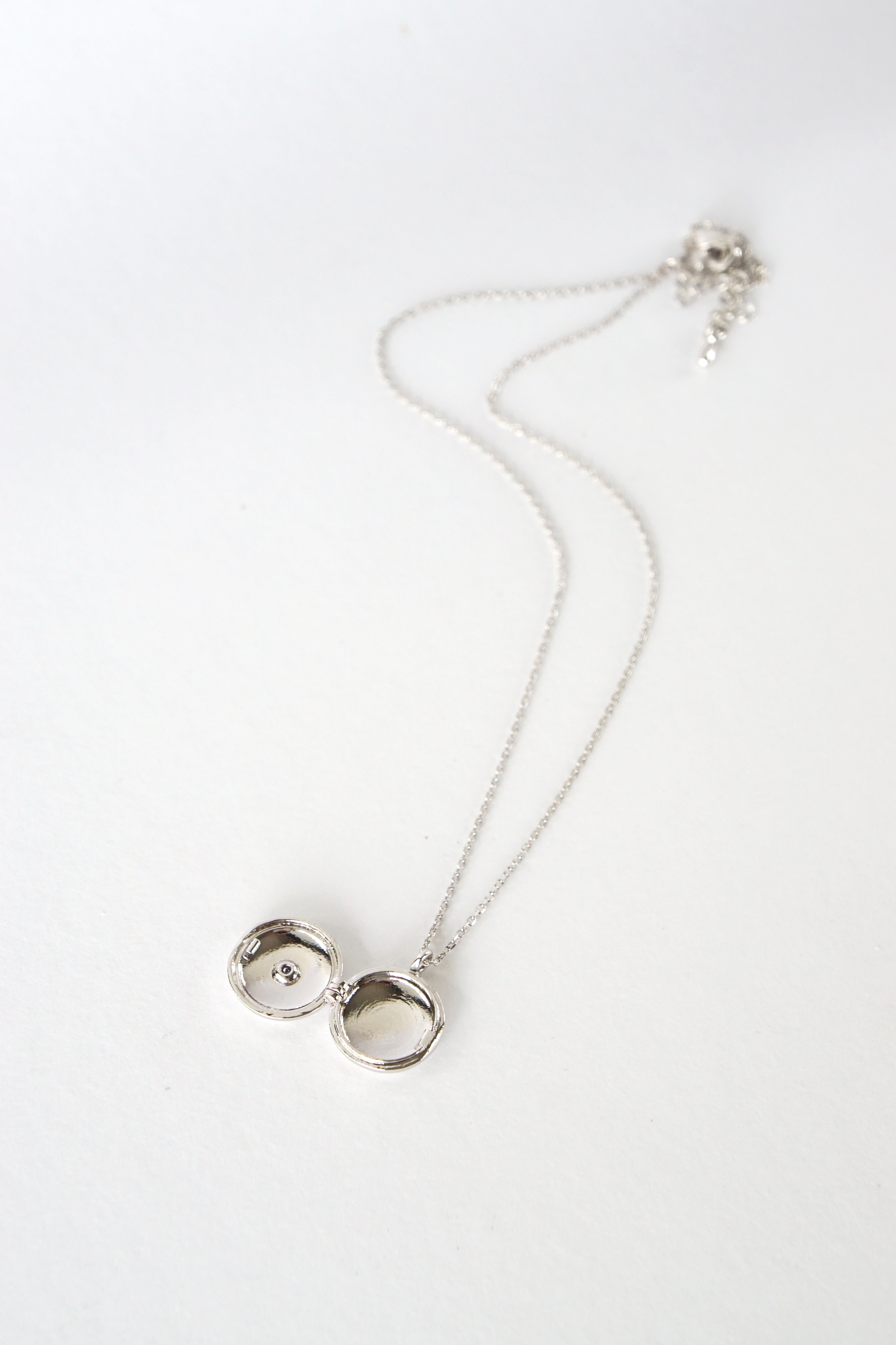 Wish Upon A Star Locket Necklace in Silver