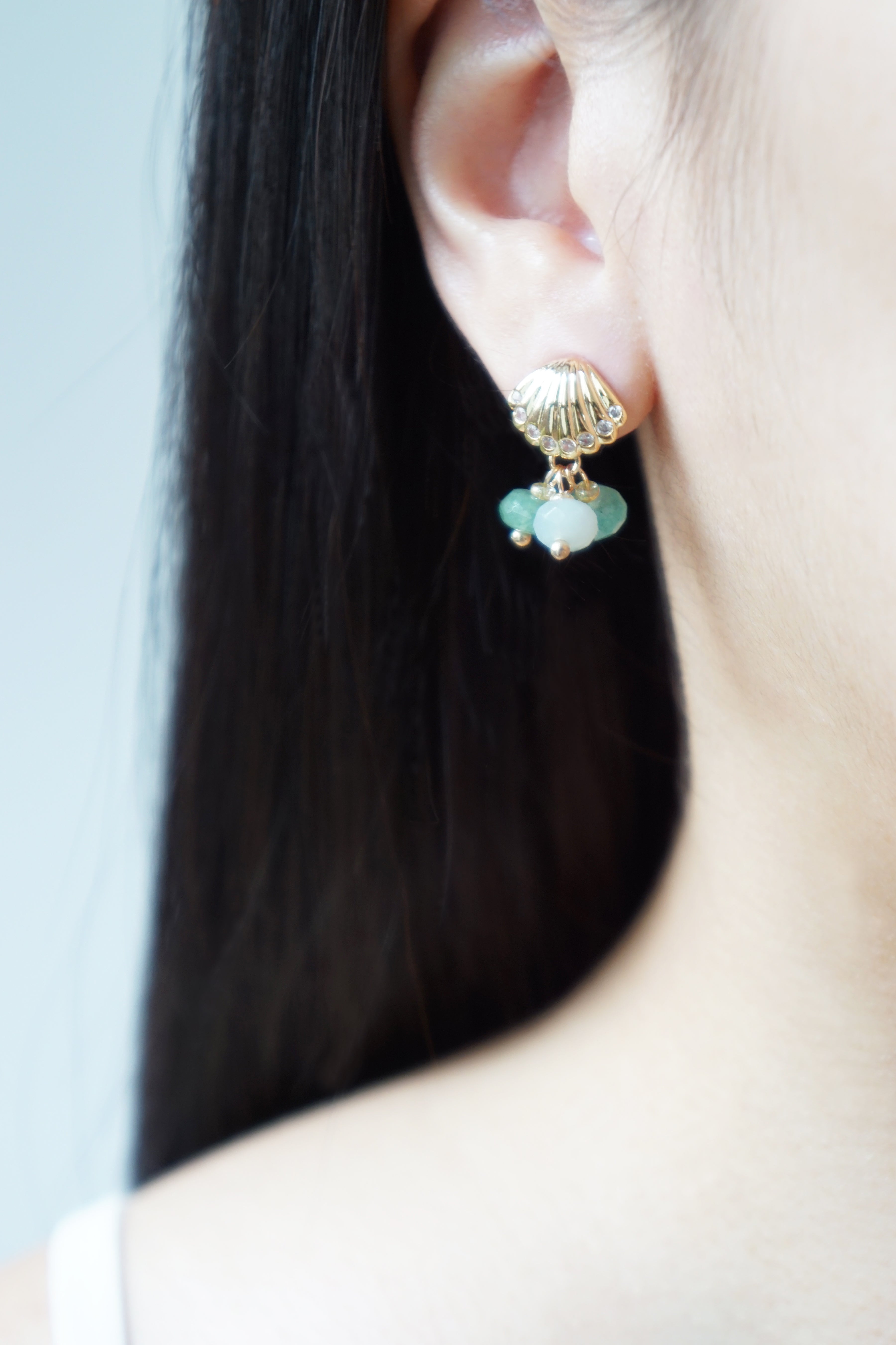 Shellina Earrings (Two-Way)
