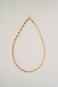 Coffee Bean Chunky Chain Necklace