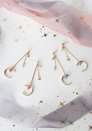 Star Crossed Earrings - Angelite (Backorder)