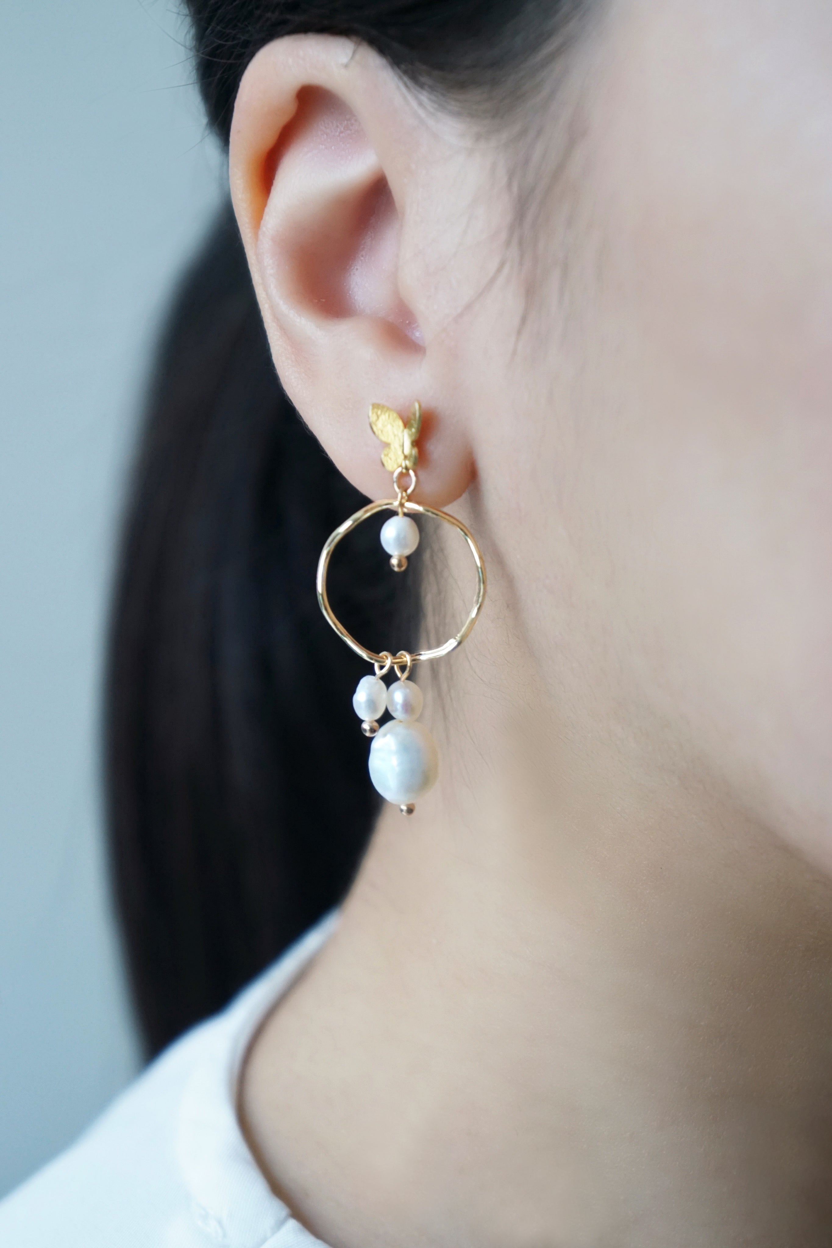 Chrysalis Pearl Earrings