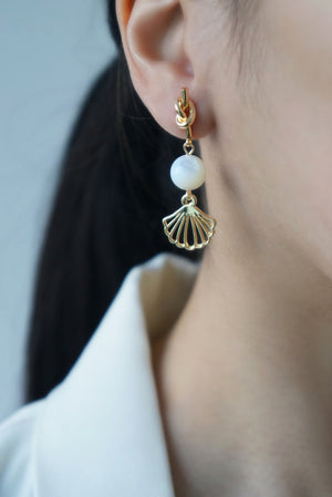 Art Deco Pearlescent Earrings