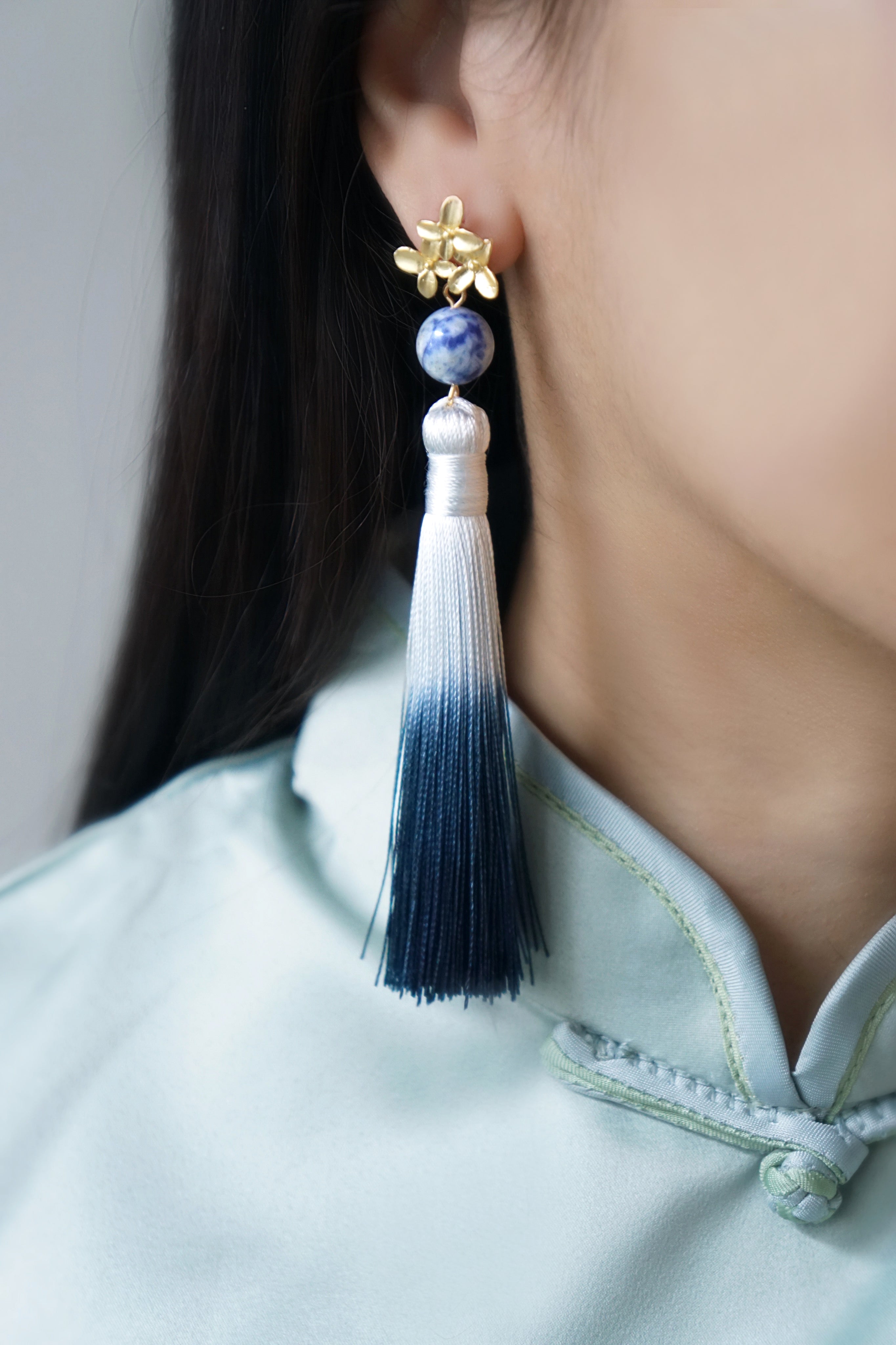 Chinoise Earrings - Sodalite