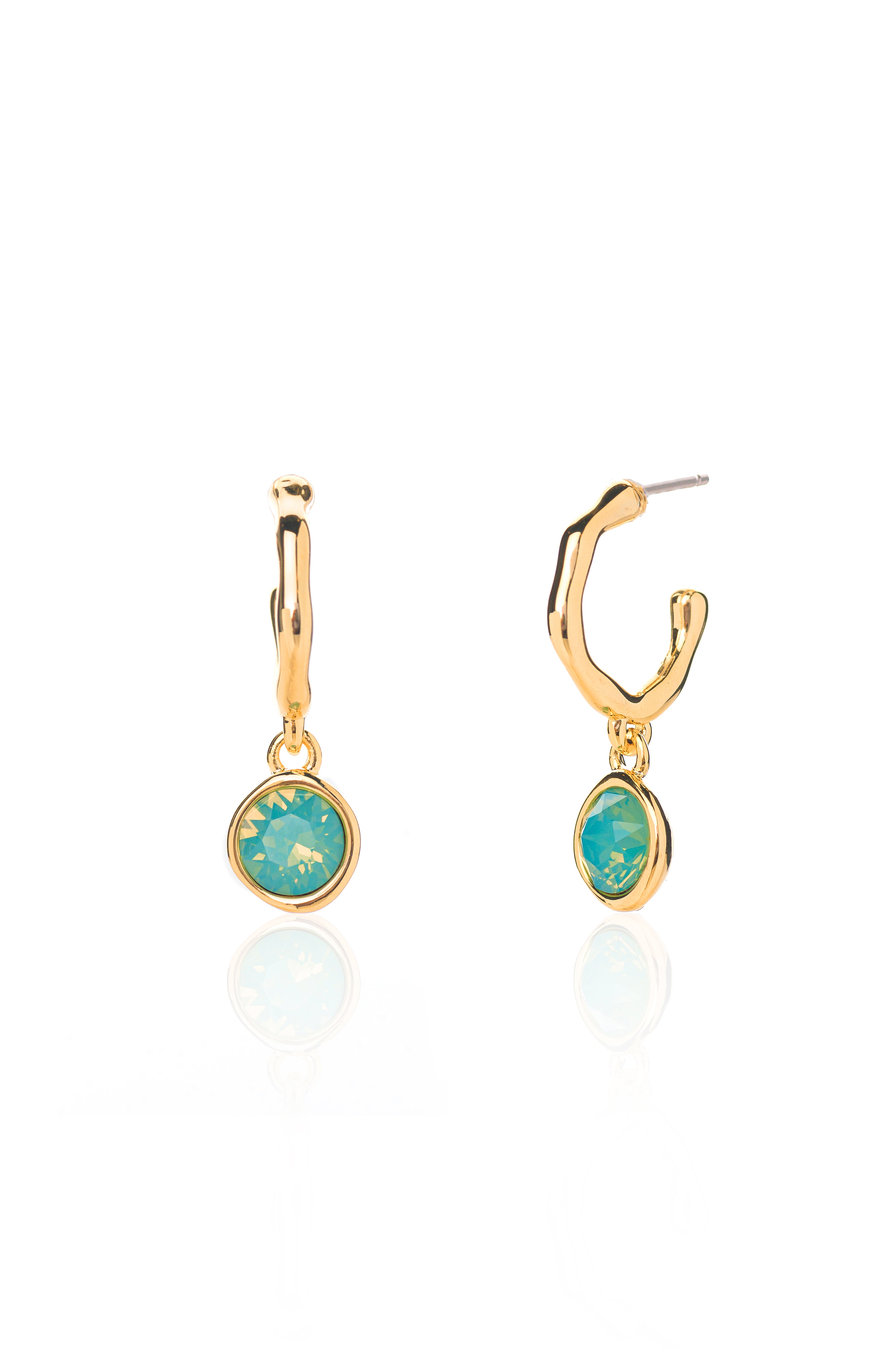 Twiggy Hoop Earrings in Gold - Pacific Opal