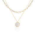 Jane Necklace in Gold - Mother Of Pearl